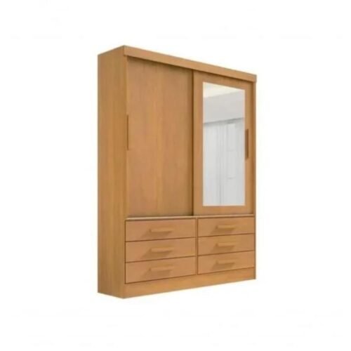 Guarda-Roupa Meridian 2 portas e 6 gavetas - Cinamomo